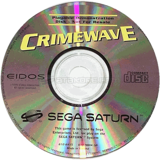 Disque Crimewave Playable Demonstration Disk — PAL Europe