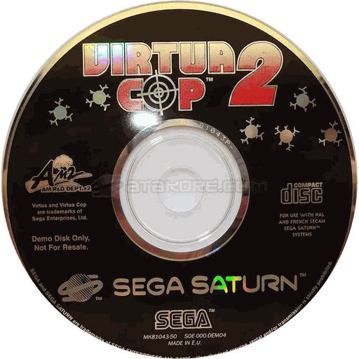 Disque Virtua Cop 2 Demo Disc — PAL Europe